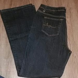 Boot Cut Dark Wash Blue Jeans St. John's Bay sz 14